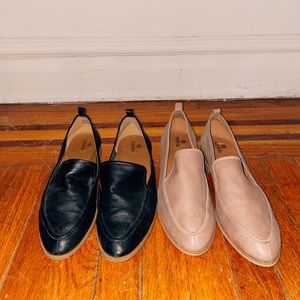 Black and nude loafers - TWO PAIRS